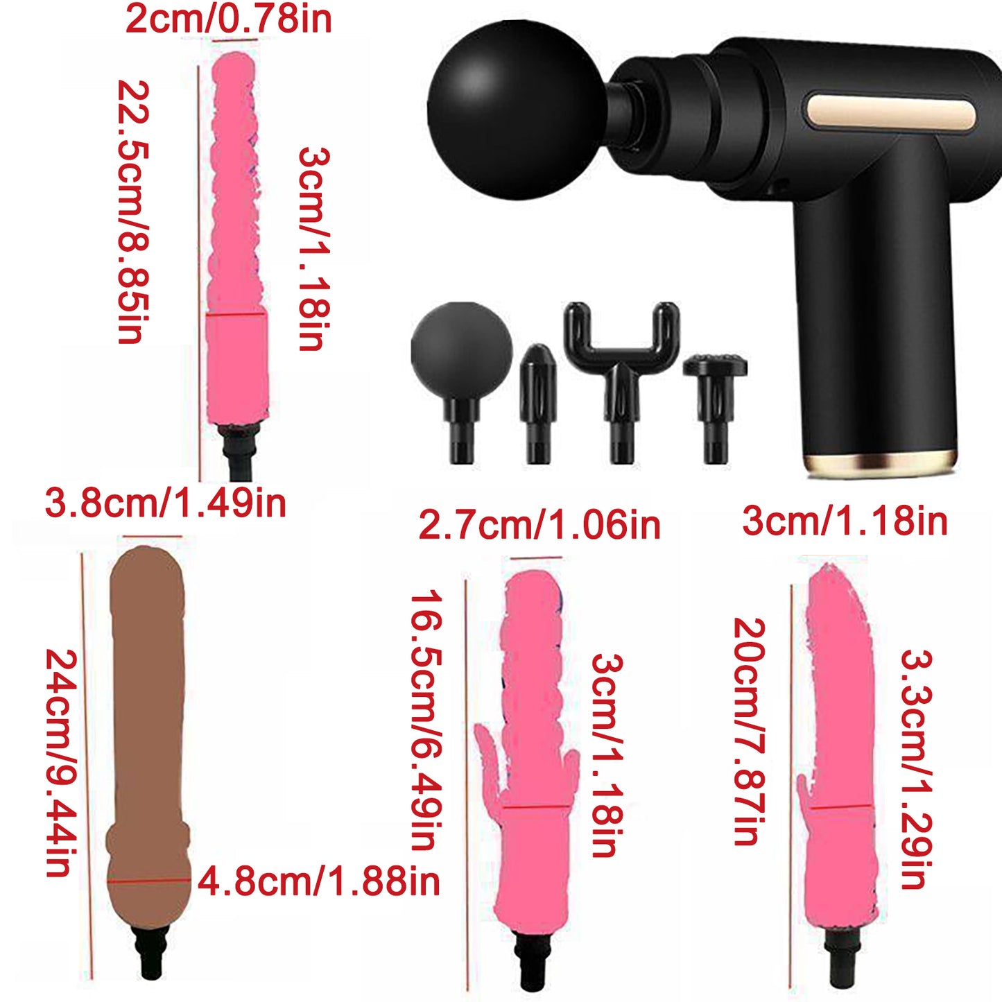 Sex toy massager high speed multi-frequency massage gun fascial machine toy women men vibrator dildo adult products 18+