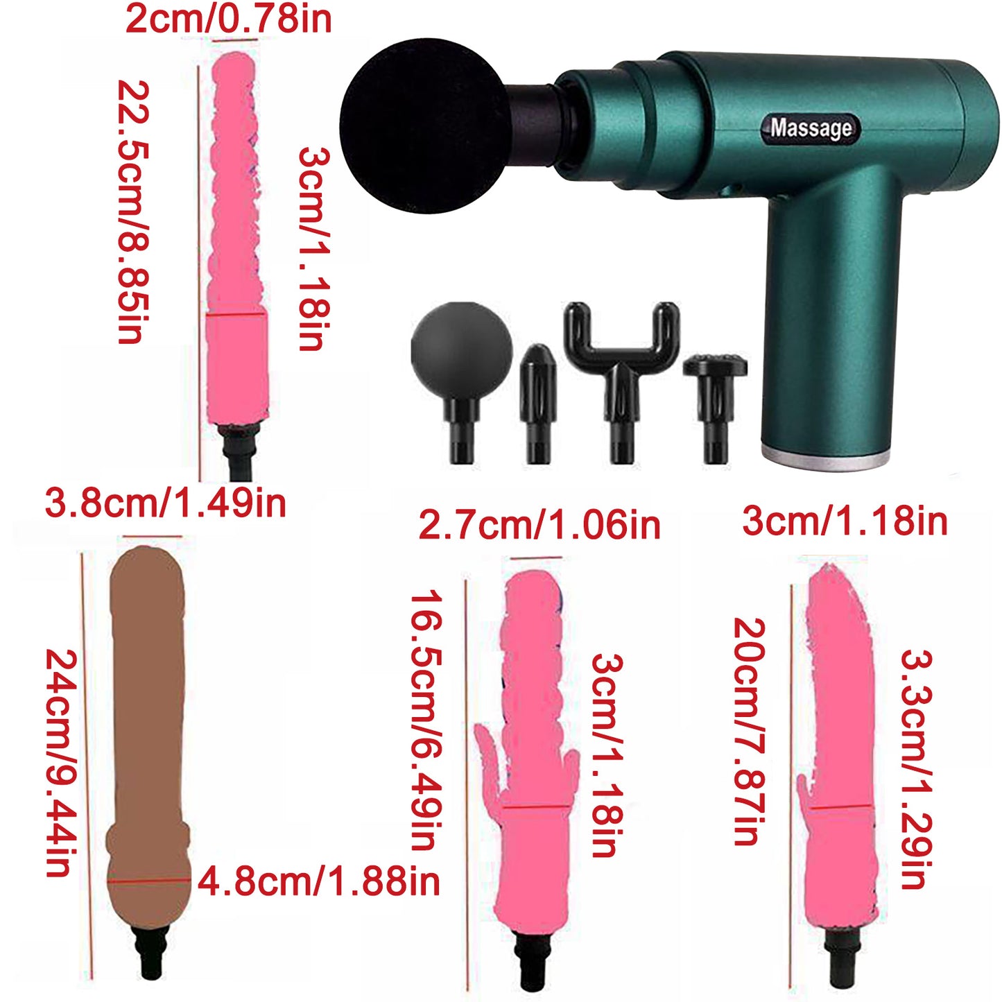 Sex toy massager high speed multi-frequency massage gun fascial machine toy women men vibrator dildo adult products 18+