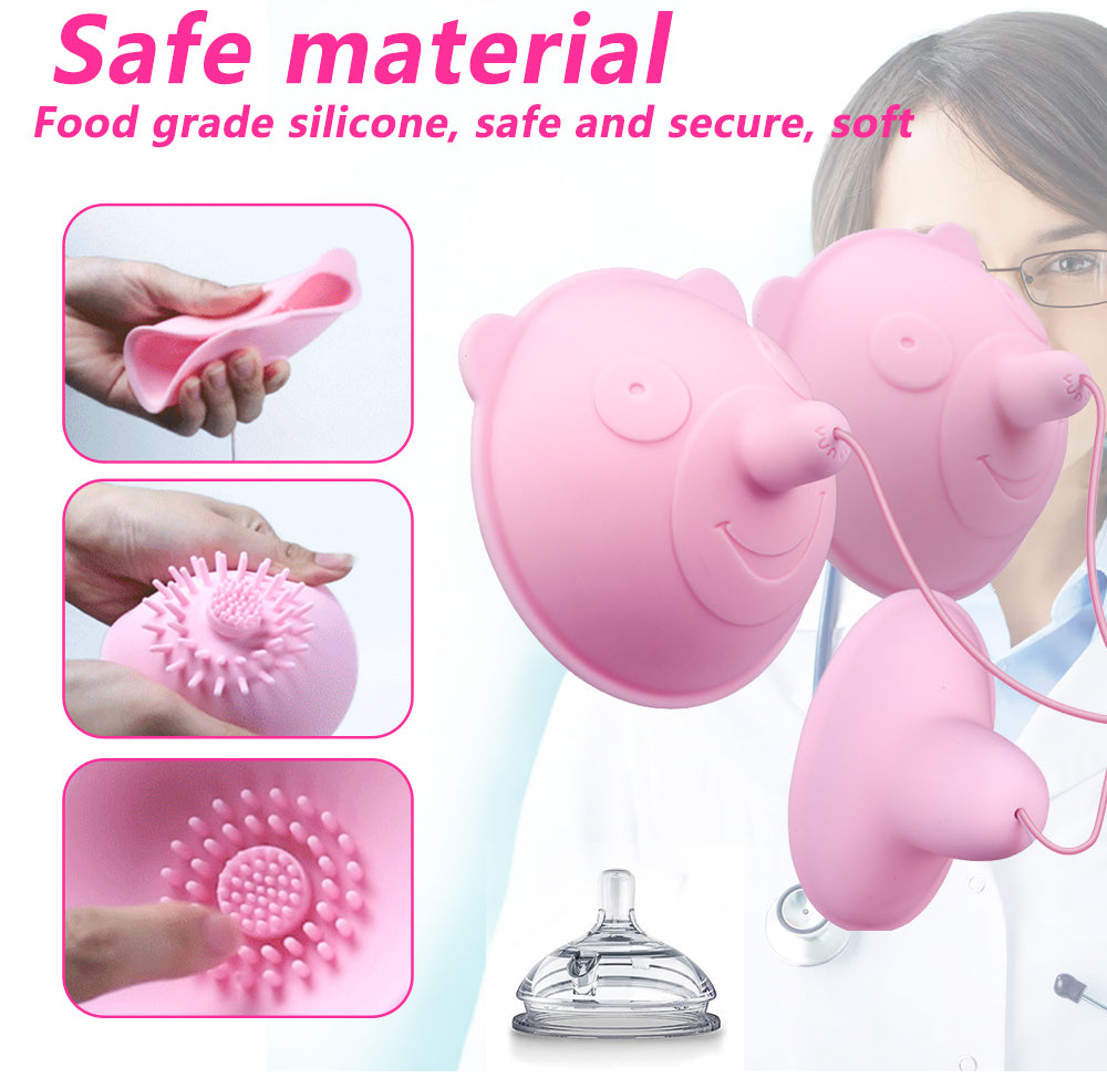 Brustmassage Brustgefüttertes Sexspielzeug Vibrator Nippelsauger Stimulation Lecken Liebkosen Mehrere Saugwaren für Erwachsene