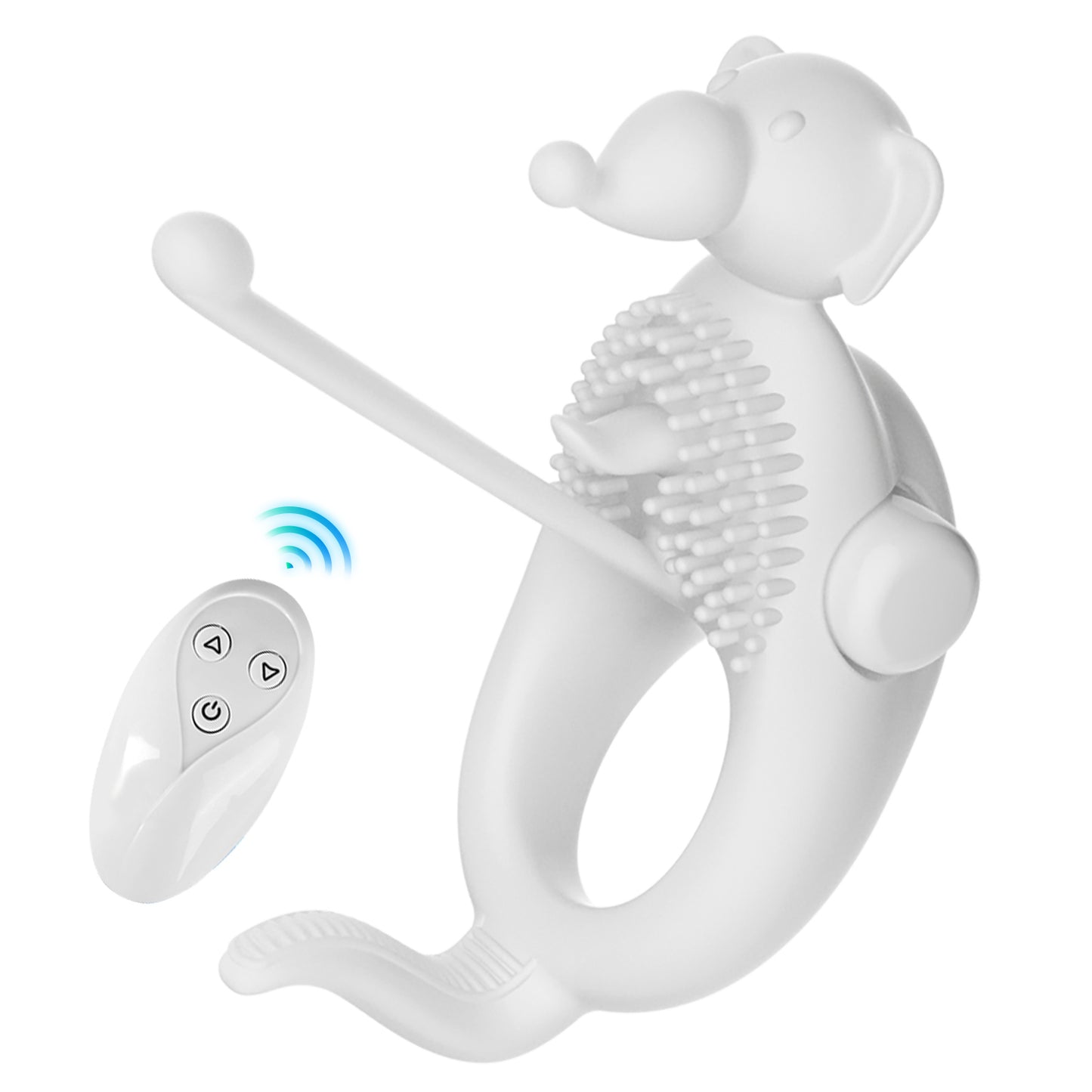 Baby Elephant Vibrating Penis Ring Semen Remote Control Male Sperm Locking Vibrator Men's Delay