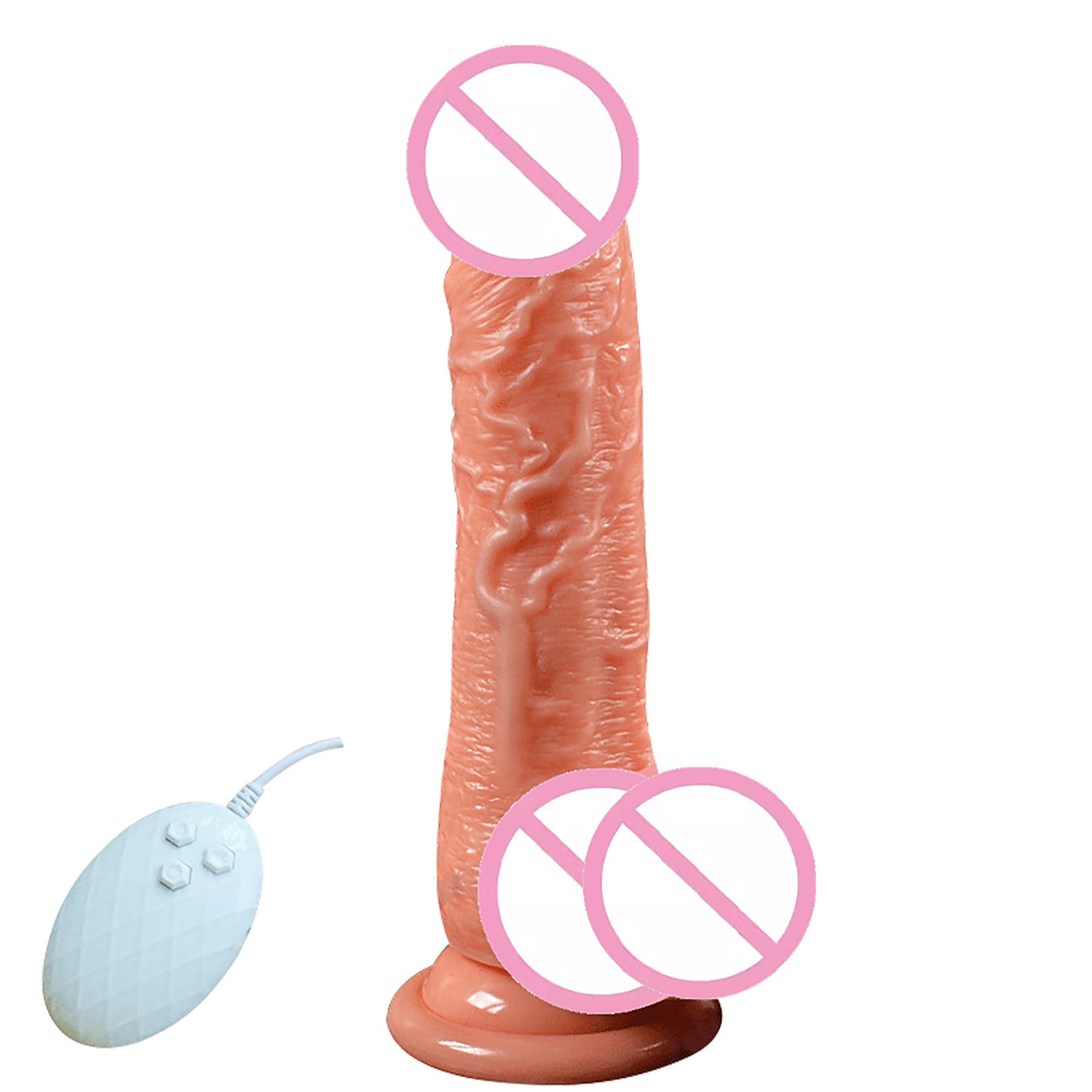 Realistic dildo thrust vibrator with multiple modes of vibration, telescoping, swinging, G-spot dildo adult sex toy for women, with strong suction cup 18+