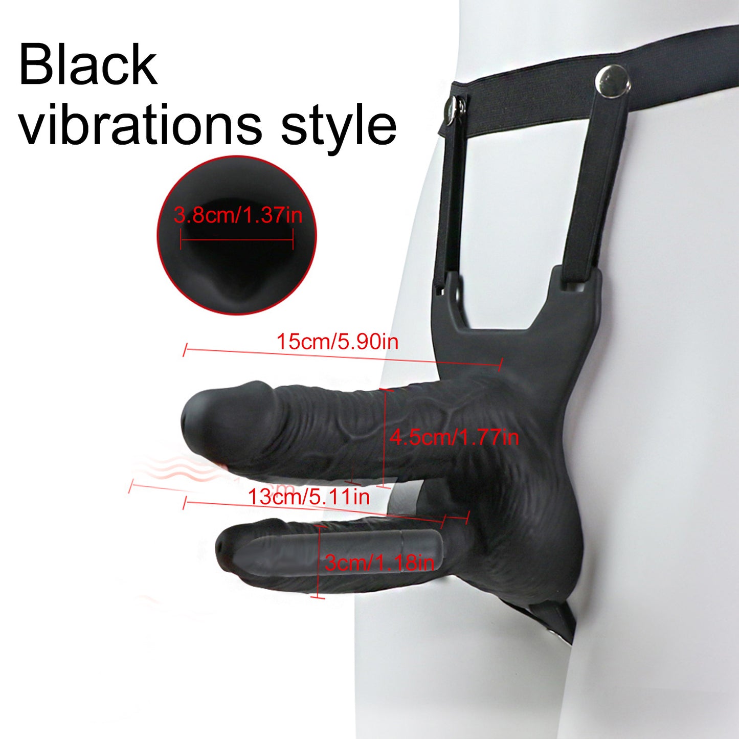 Wearable Realistic Conjoined Double Dildo Two Penis Female Masturbator Harness Belt Sex Toys For Woman Gay Couple