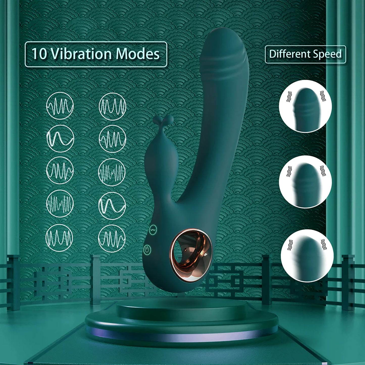 Sex Toys for Clitoral Licking G Spot Stimulation,Waterproof Dildo Waterproof Rabbit Vibrator Sex Toys 18+