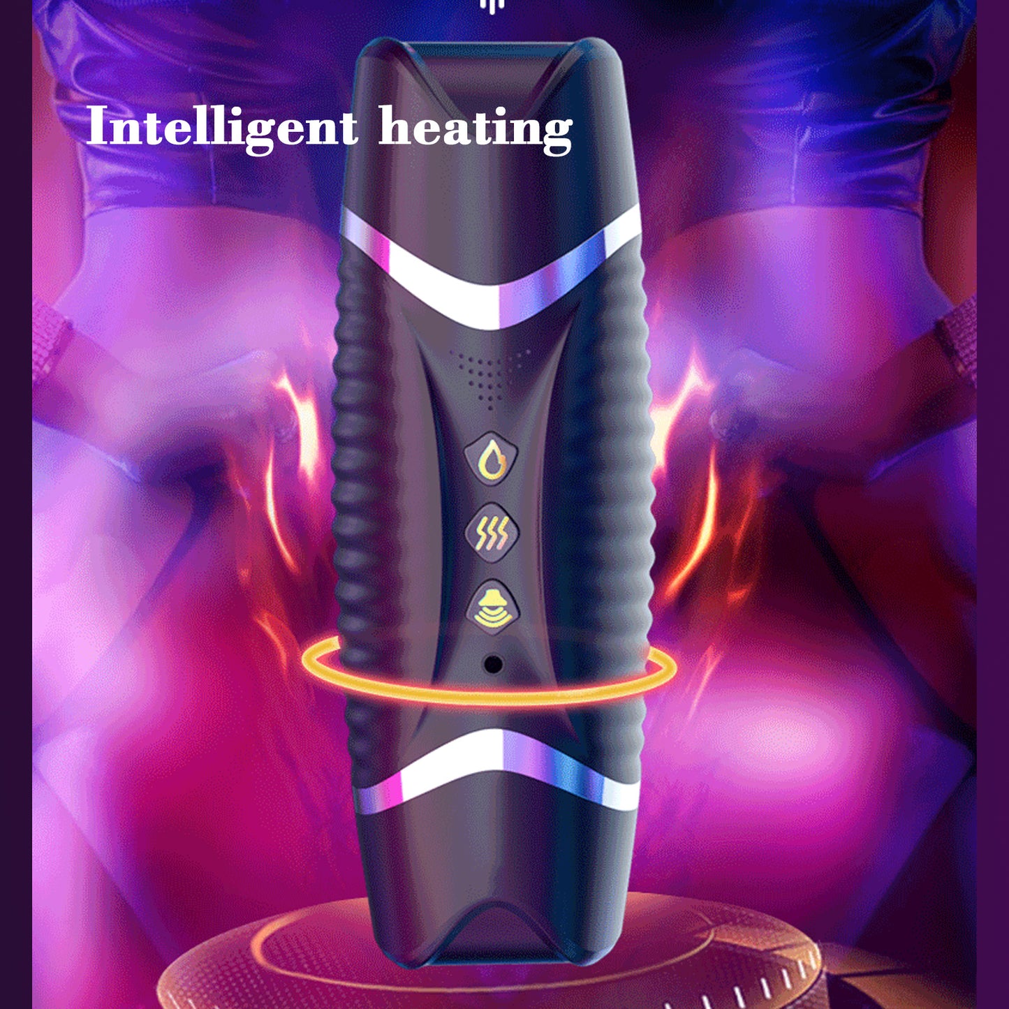 Realistic Double Head Automatic Male Masturbator Cup Penis Pussy Vagina Textured Sex toys