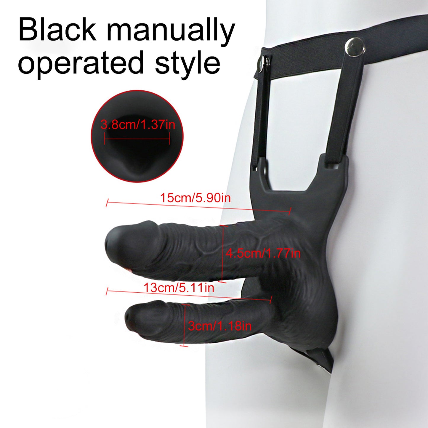 Wearable Realistic Conjoined Double Dildo Two Penis Female Masturbator Harness Belt Sex Toys For Woman Gay Couple