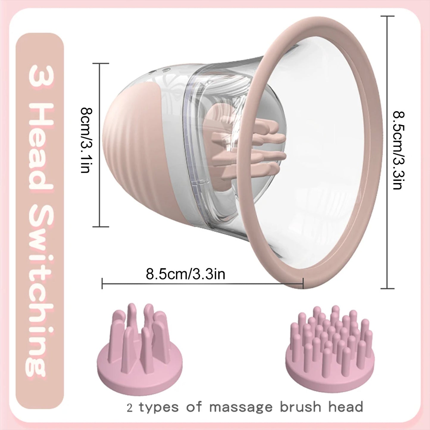 Jouets sexuels de mamelon pour femmes, masseur de stimulateur de succion manuel de jouet de mamelon avec 10 Modes de Rotation de vibrateur pour les femmes