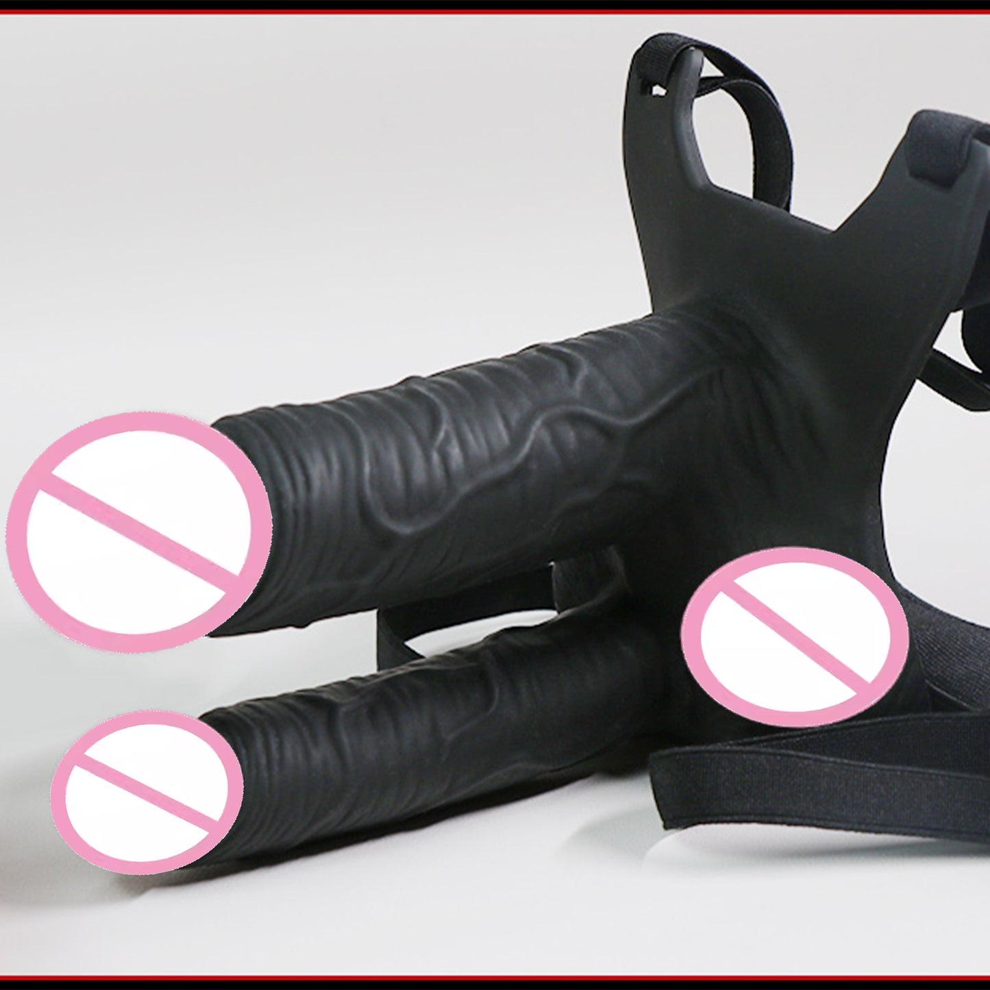 Wearable Realistic Conjoined Double Dildo Two Penis Female Masturbator Harness Belt Sex Toys For Woman Gay Couple