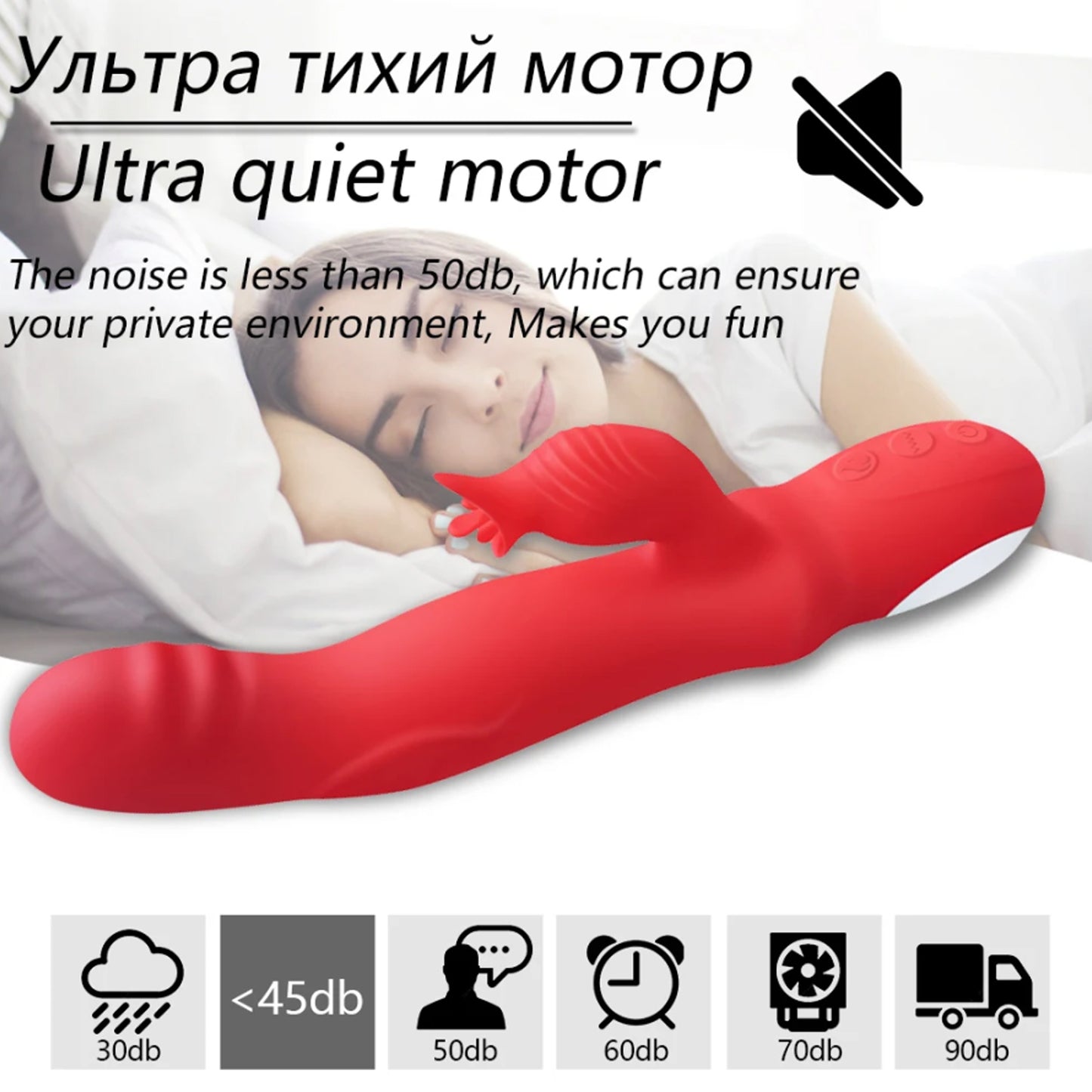 Vibrator Adult Sex Toy Female Vagina Clitoris Nipple G-Spot Stimulator 2 In 1 Dildo Goods for Women Masturbation Massager for 18