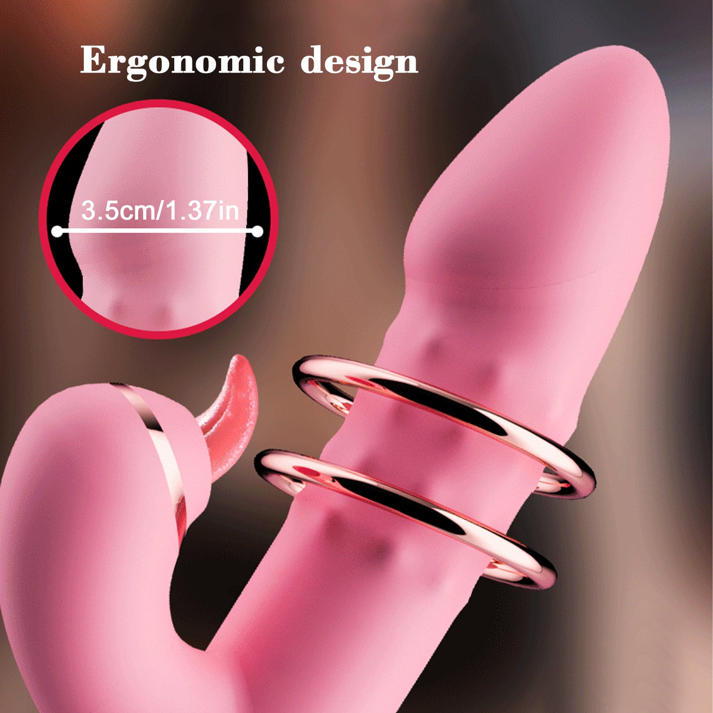 Stimulation,Waterproof Dildo with Many Powerful Vibrations Dual Motor Stimulator for Women
