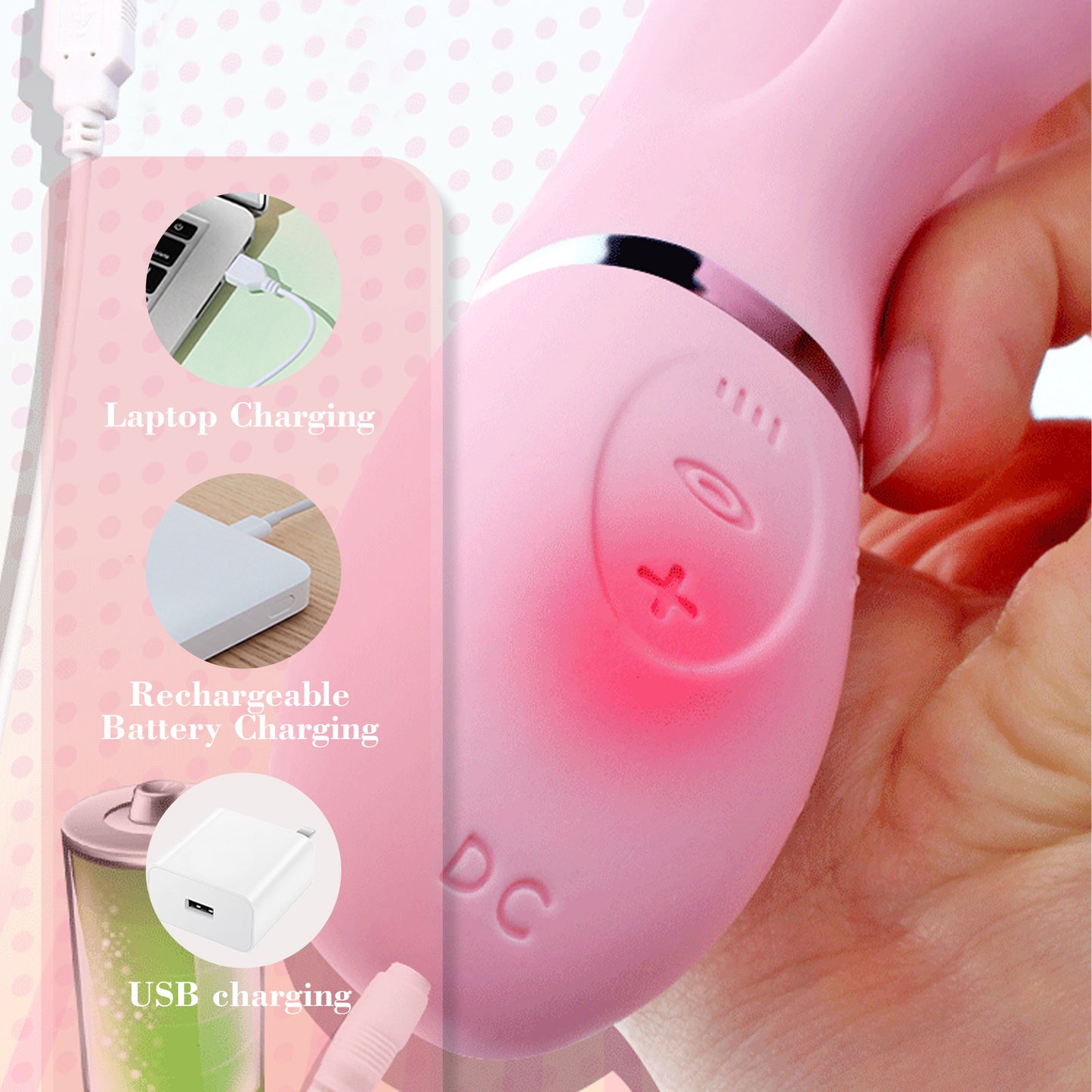 Rechargeable Waterproof Sex Toys For Women telescopic Dildo Vibrator
