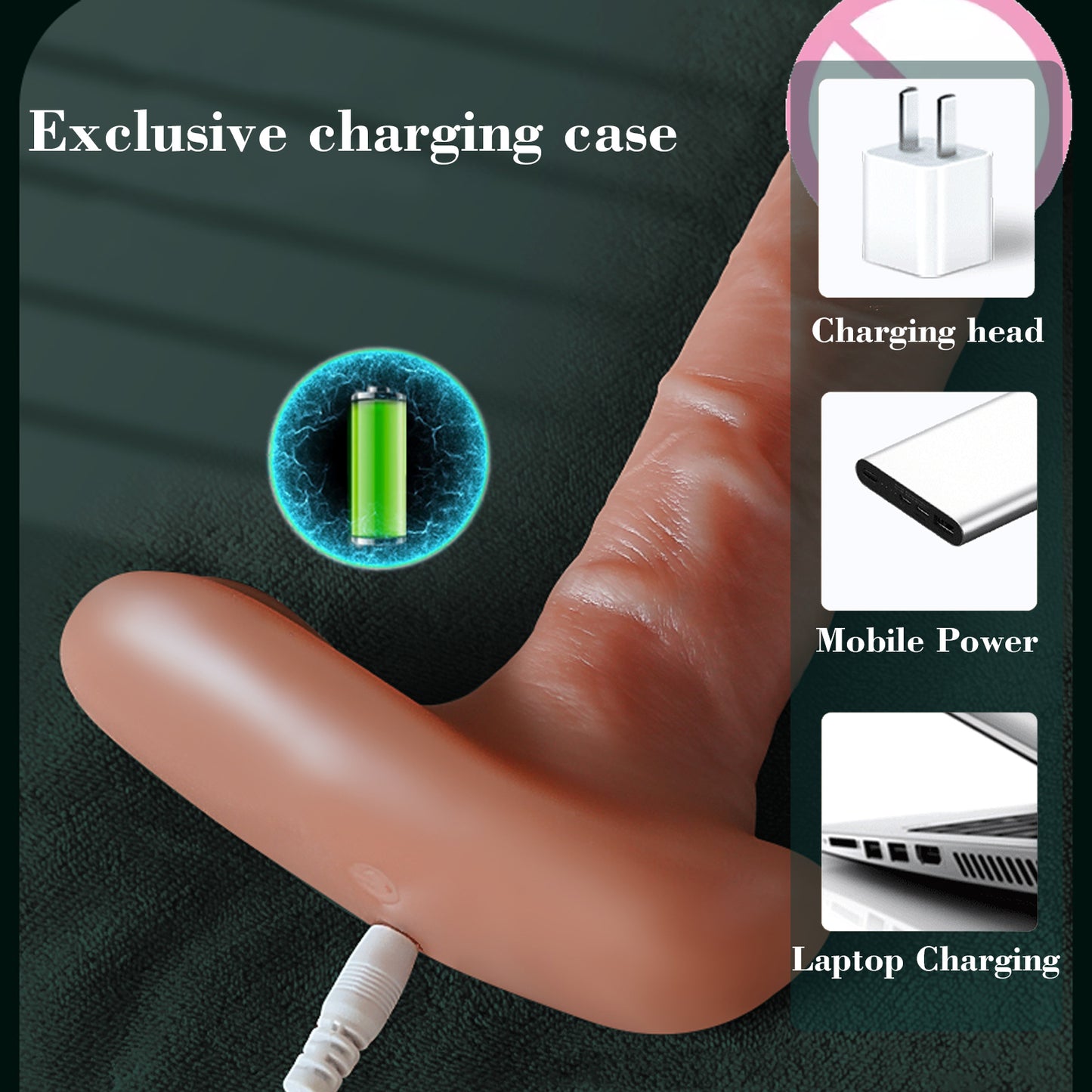 Realistic Remote Controlled Vibrating Thrusting Oversize Dildo Vibrator Adult Sex Toy for Women