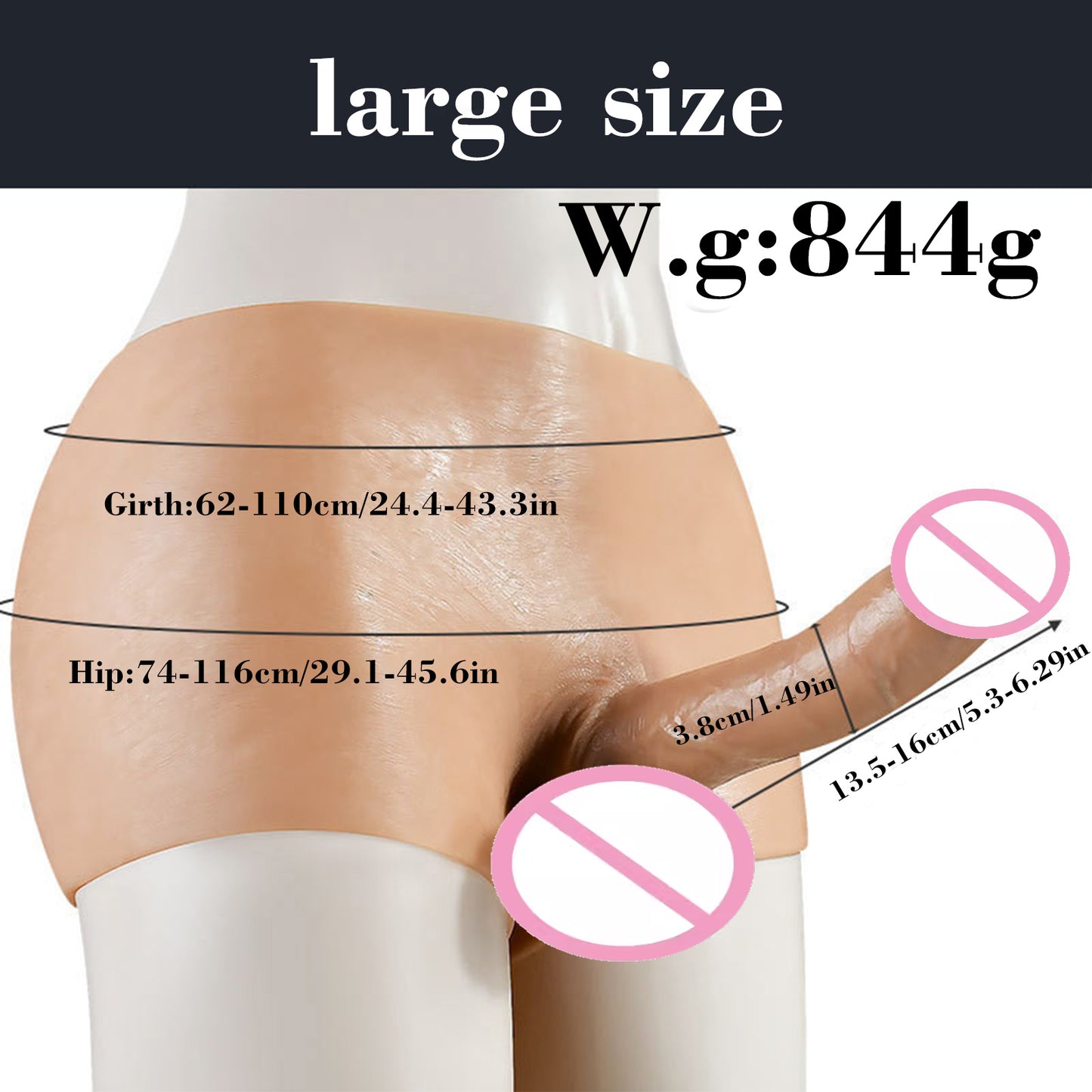 Realistic Hollow and Solid Dildo Shorts Wearable Silicone Panties Dildo Soft Sex Toy for Two Lesbian or Gay Adults Anal Dildo 18+