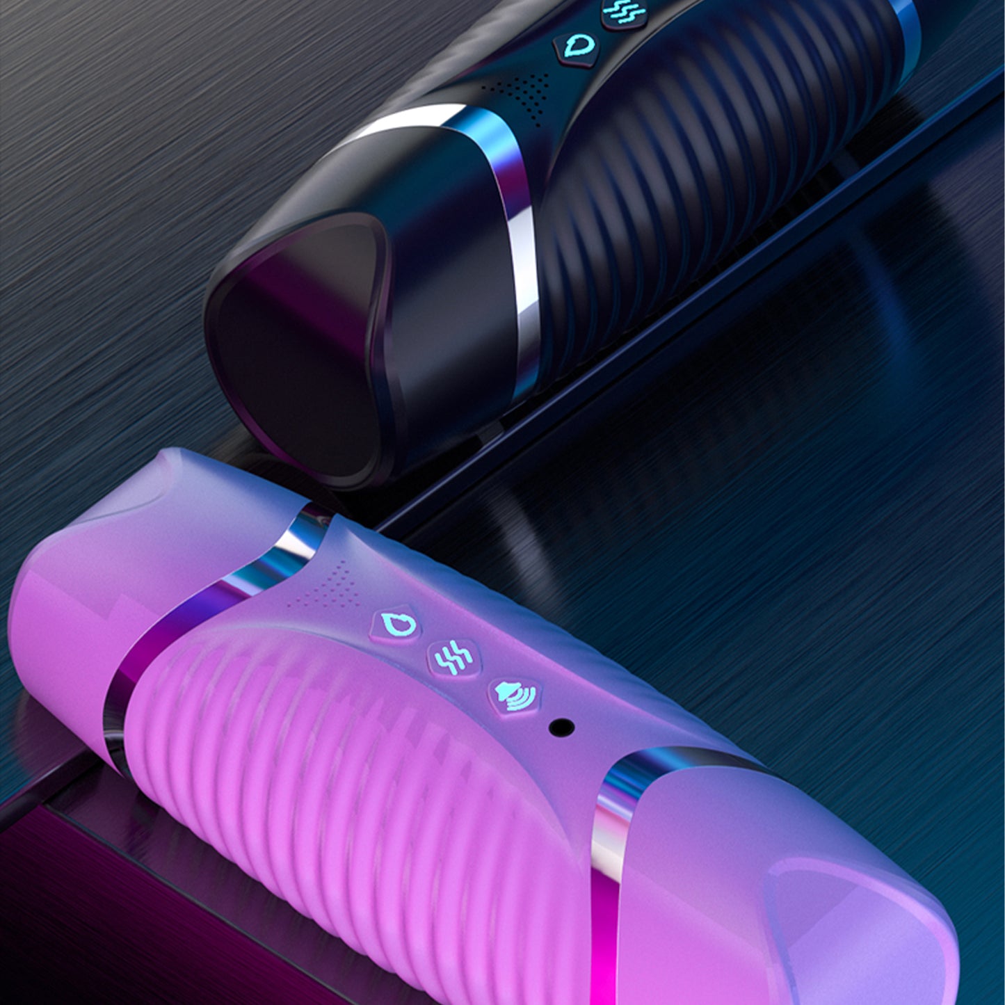 Realistic Double Head Automatic Male Masturbator Cup Penis Pussy Vagina Textured Sex toys