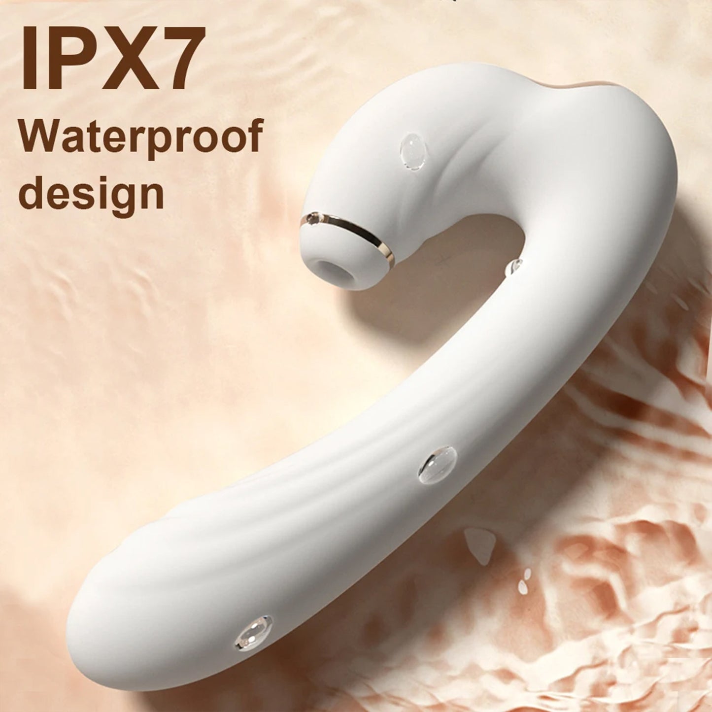 Sucking Vibrator G-Spot Pulse Double Vibration Soft Wand Women's Light Luxury Masturbation Device Adult Interest Foreign Trade