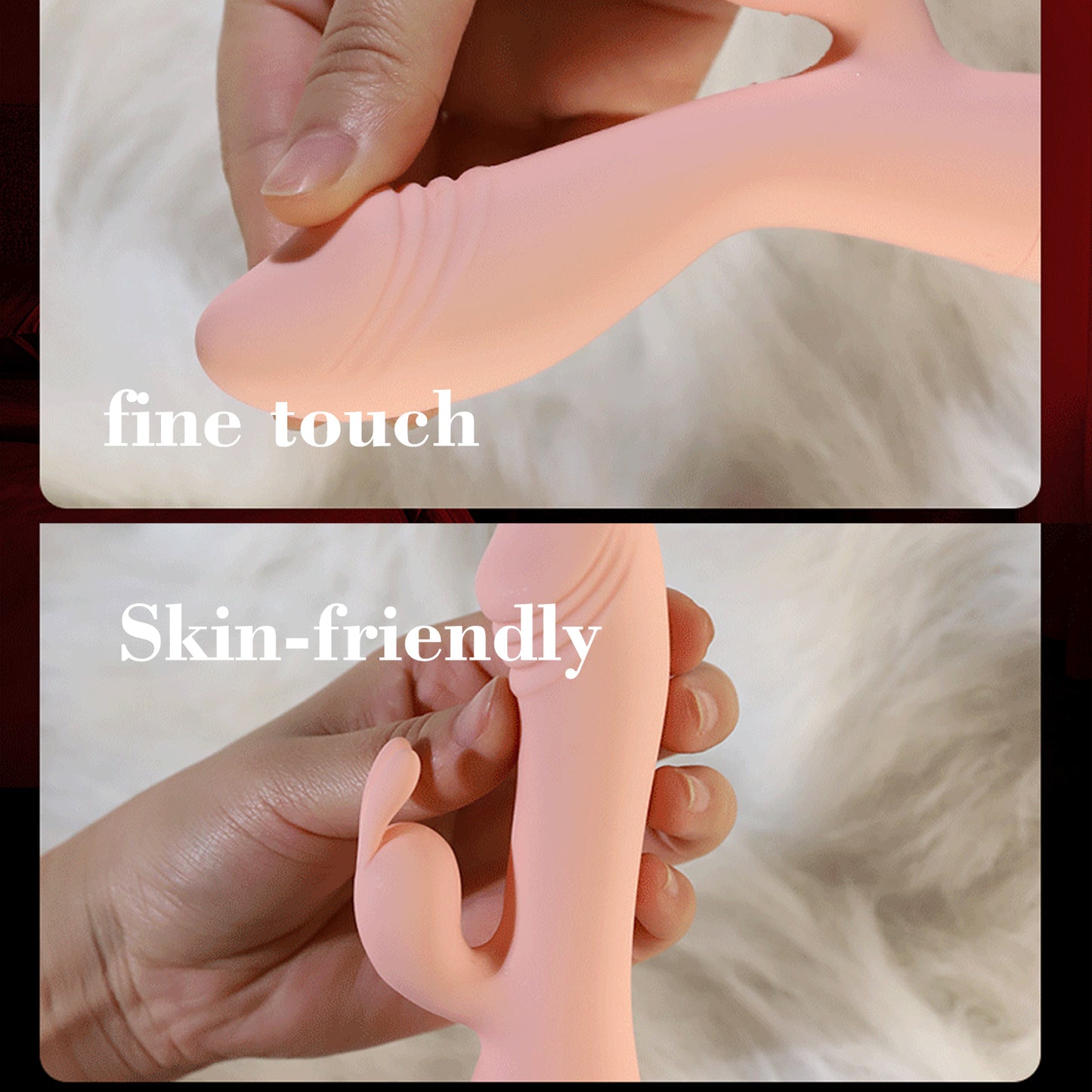 G-Spot Rabbit Vibrator Clitoral Stimulator - Realistic Dildo Vaginal Anal Massager with 10 Vibration Modes, Waterproof Rechargeable Adult Sex Toy for Women