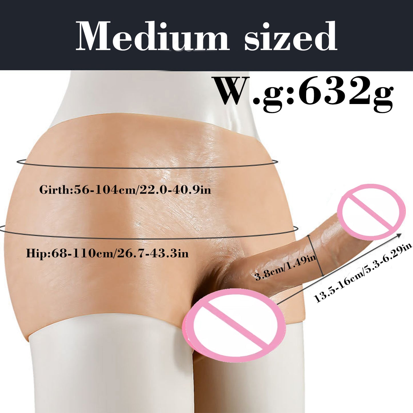 Realistic Hollow and Solid Dildo Shorts Wearable Silicone Panties Dildo Soft Sex Toy for Two Lesbian or Gay Adults Anal Dildo 18+
