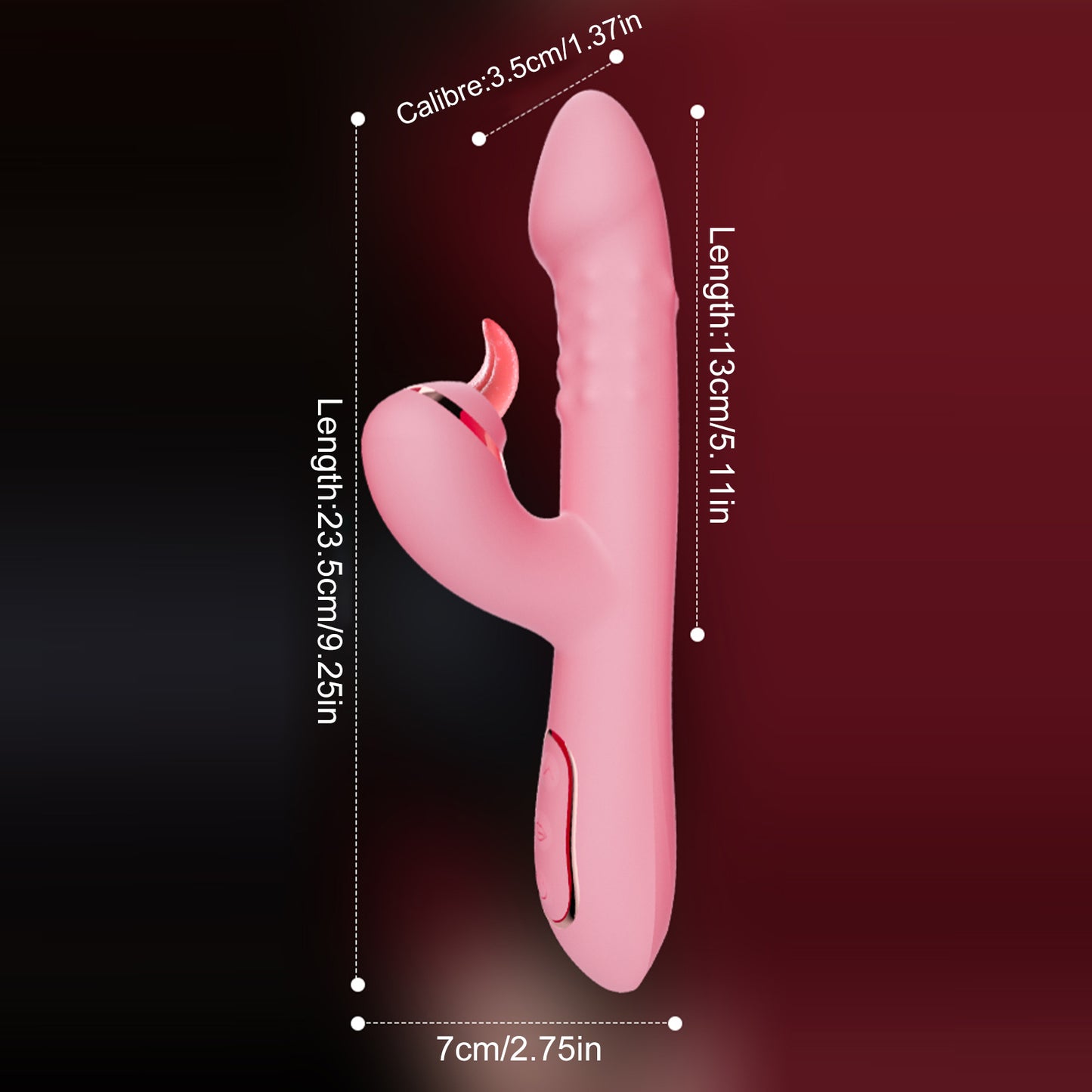 Stimulation,Waterproof Dildo with Many Powerful Vibrations Dual Motor Stimulator for Women