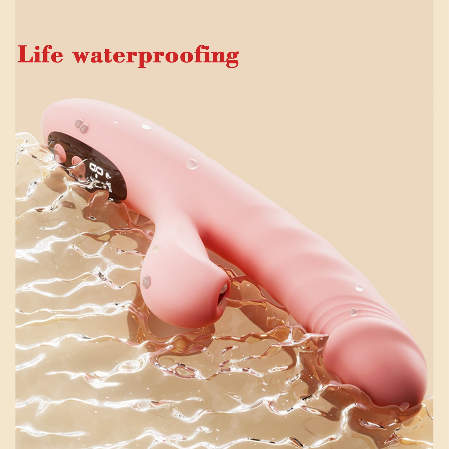 Women's Sex Toys Liquid Crystal Frequency Conversion Vibrator Telescopic Suck
