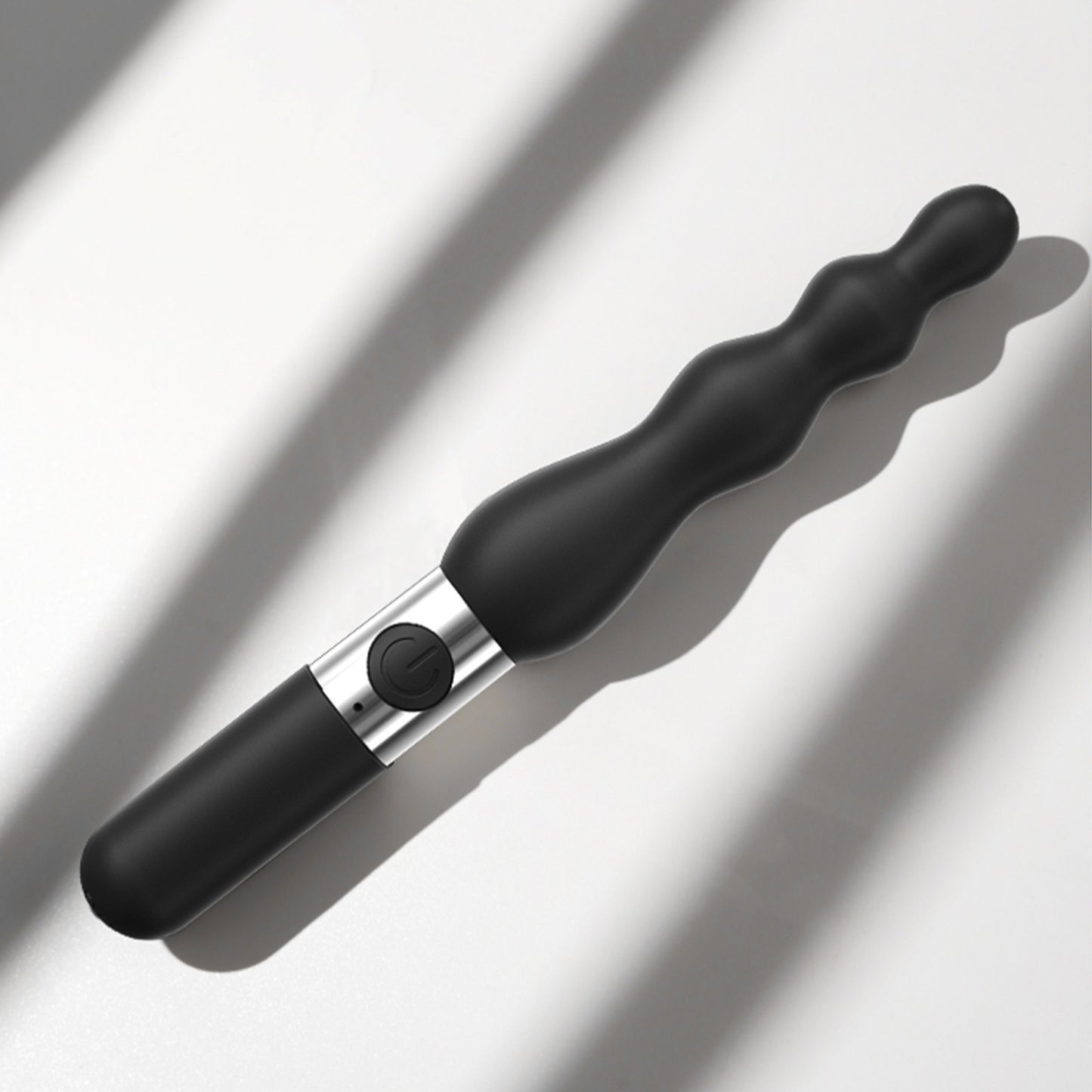 Vibrating Anal Beads Black Butt Plug Silicone Anal Vibrator Waterproof Sex Toys For Men and Women