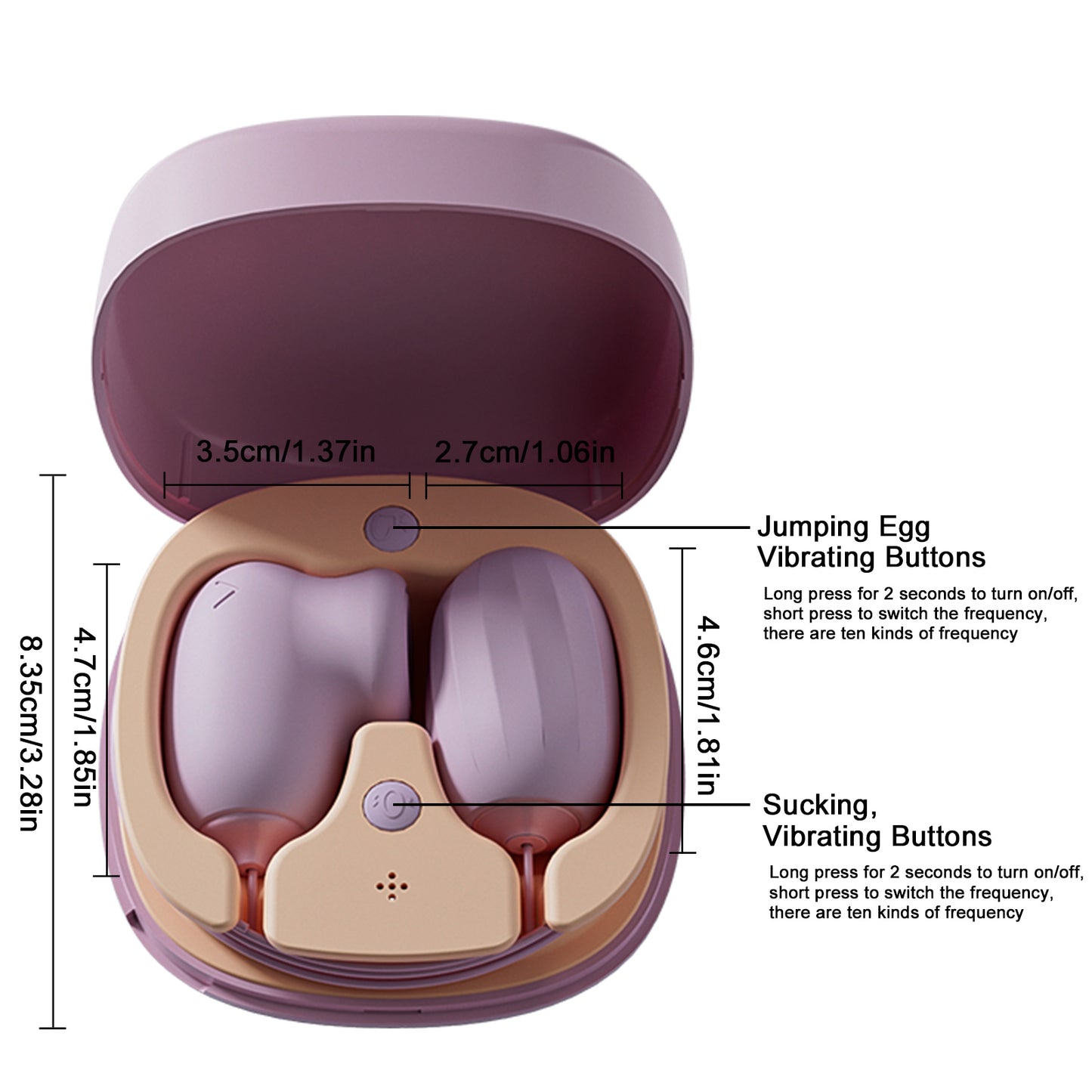 Sexspielzeug Love Egg Vibrator Fernbedienung wiederaufladbar wasserdicht sexy rosa