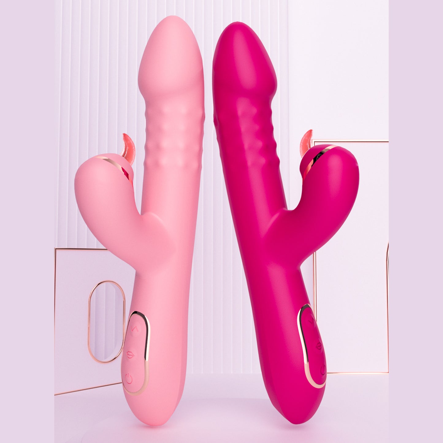 Stimulation,Waterproof Dildo with Many Powerful Vibrations Dual Motor Stimulator for Women