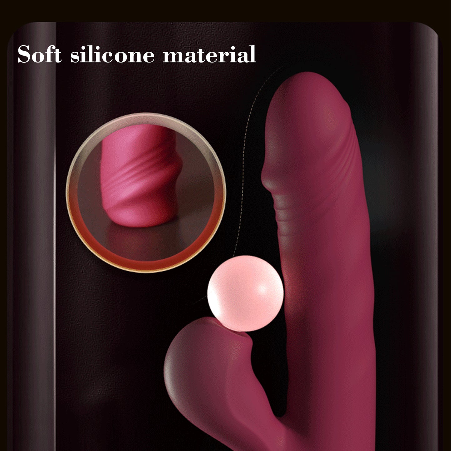 Vibrating Stick for Women Vibration Spinning bead Telescopic Mantric Rechargeable