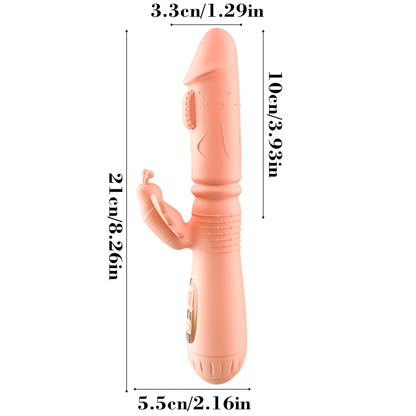 G-Spot Rabbit Vibrator Clitoral Stimulator - Realistic Dildo Vaginal Anal Massager with 10 Vibration Modes, Waterproof Rechargeable Adult Sex Toy for Women