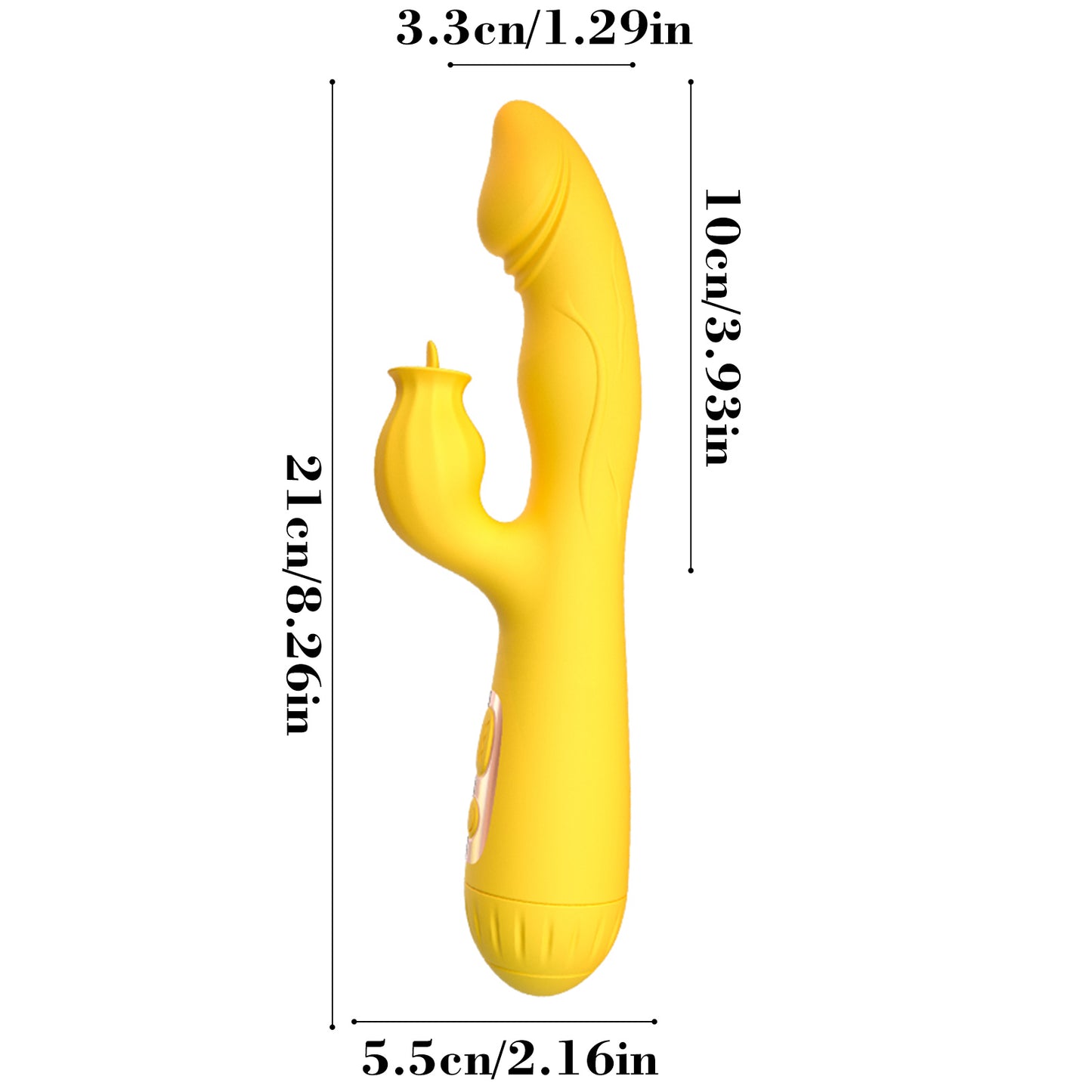 G-Spot Rabbit Vibrator Clitoral Stimulator - Realistic Dildo Vaginal Anal Massager with 10 Vibration Modes, Waterproof Rechargeable Adult Sex Toy for Women