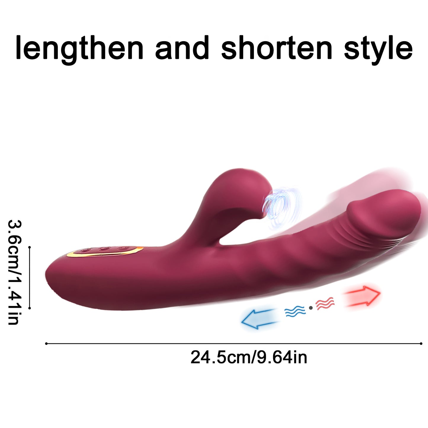Vibrating Stick for Women Vibration Spinning bead Telescopic Mantric Rechargeable