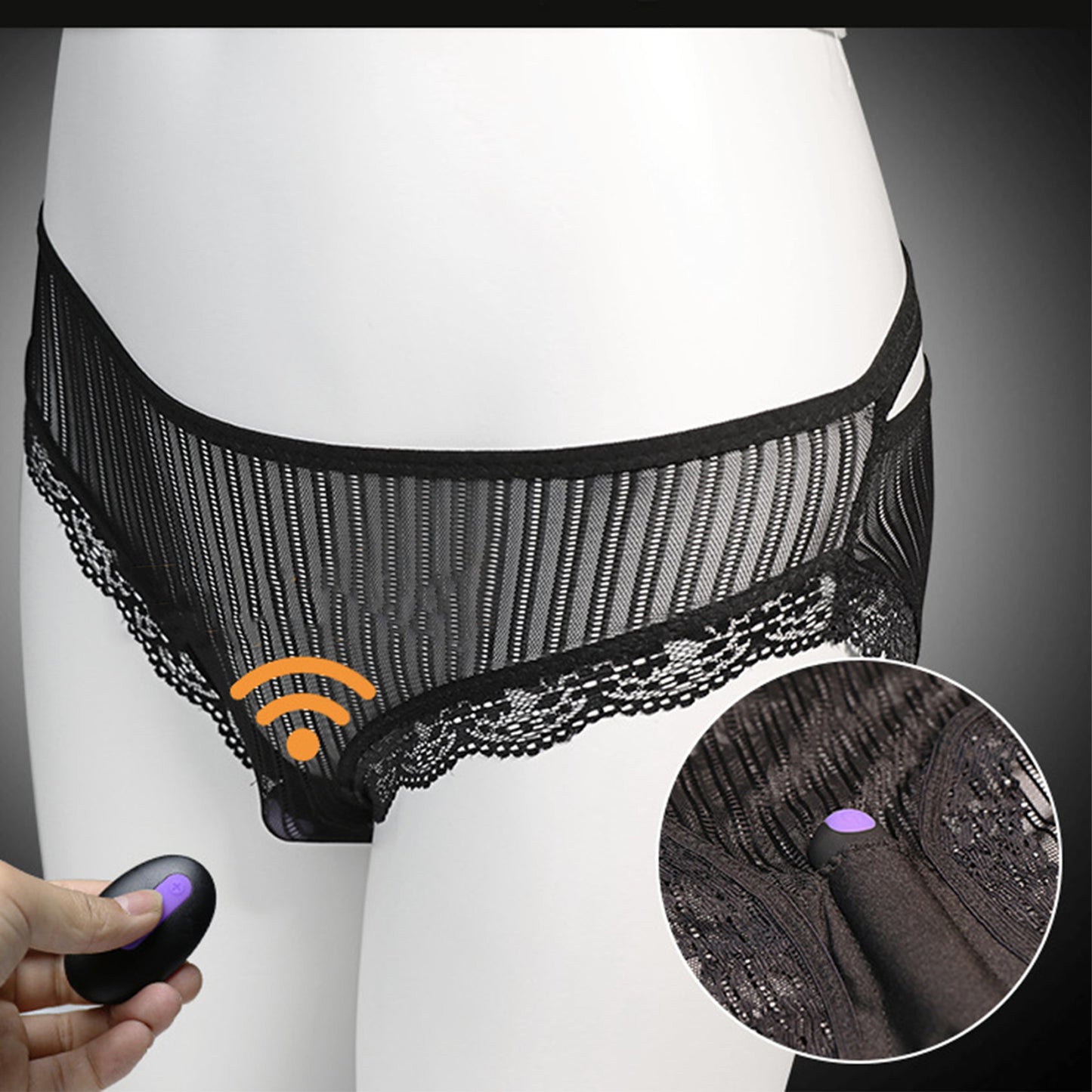 Vibromasseur Rechargeable noir sans fil, culotte, œufs, vagin, point G, stimulateur clitoridien, jouets Sexy