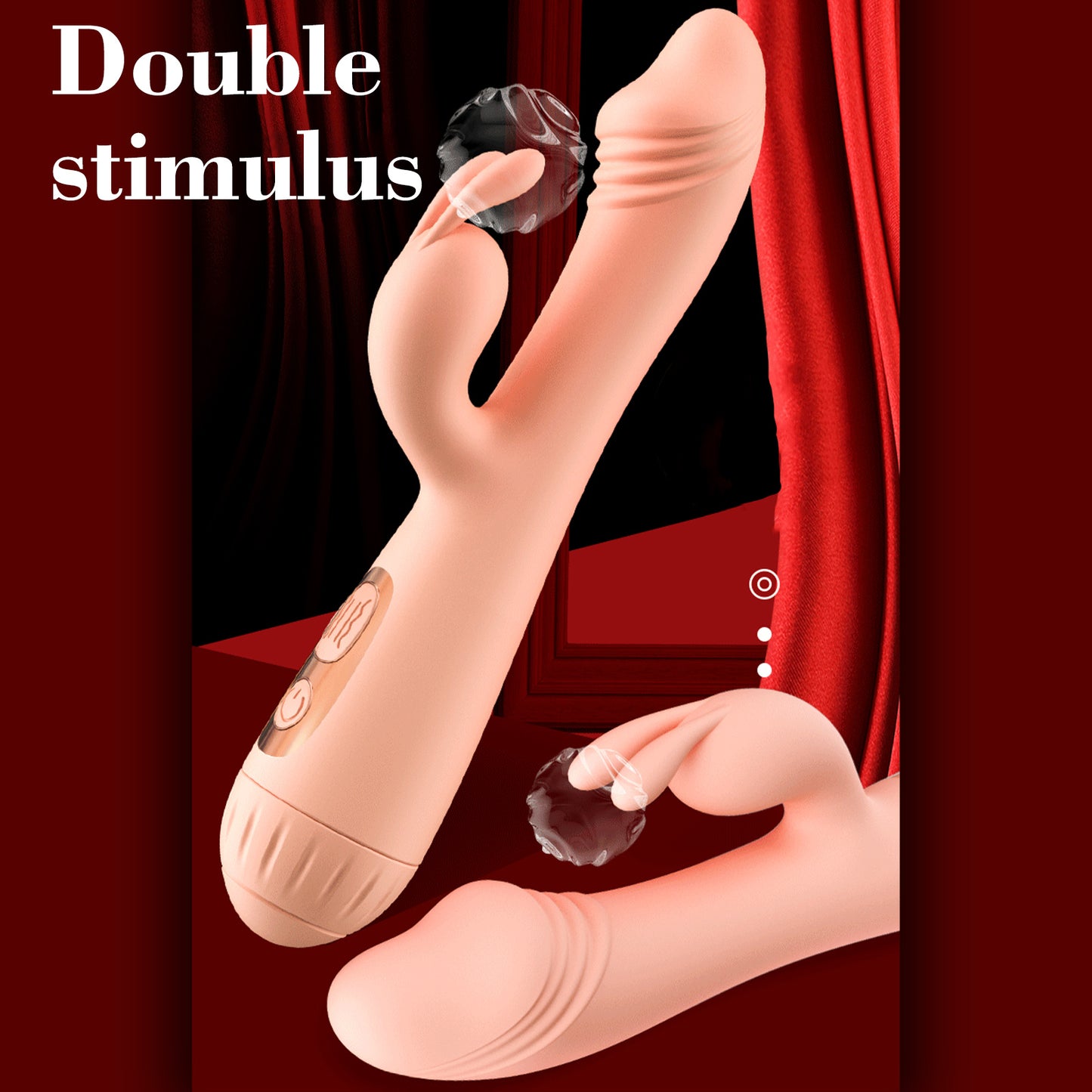 G-Spot Rabbit Vibrator Clitoral Stimulator - Realistic Dildo Vaginal Anal Massager with 10 Vibration Modes, Waterproof Rechargeable Adult Sex Toy for Women