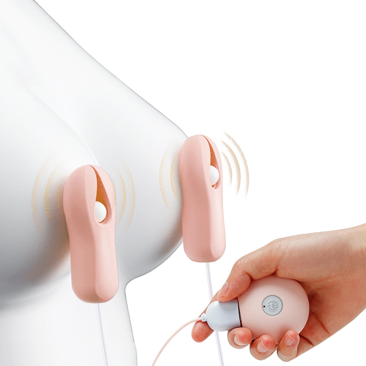Ensemble de pinces à tétons électro vibrantes roses, jouets sexuels, jeux pour adultes, Machine de flirt érotique