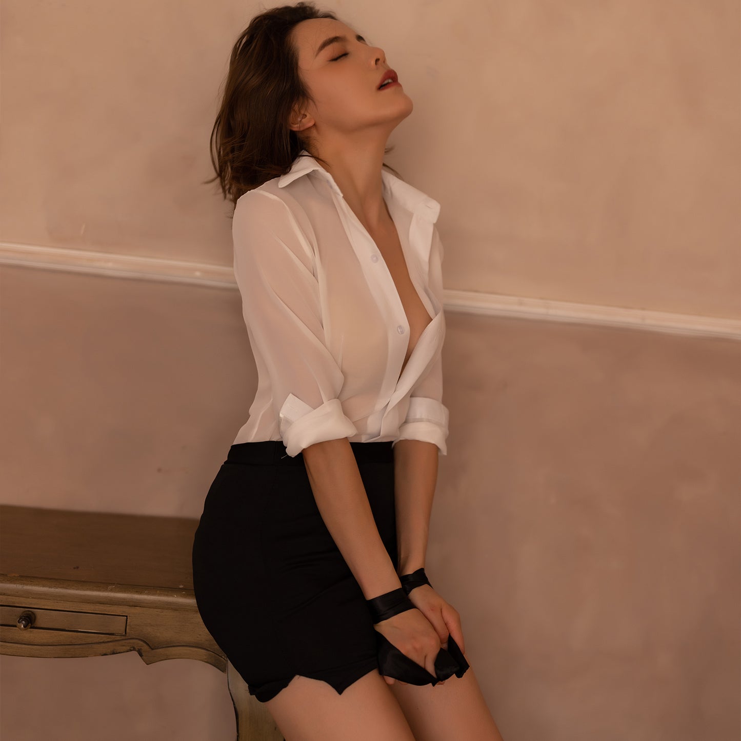 Sexy Secretary Cosplay Underwear Office Clothes Tight Hip Skirt Sexy Suit