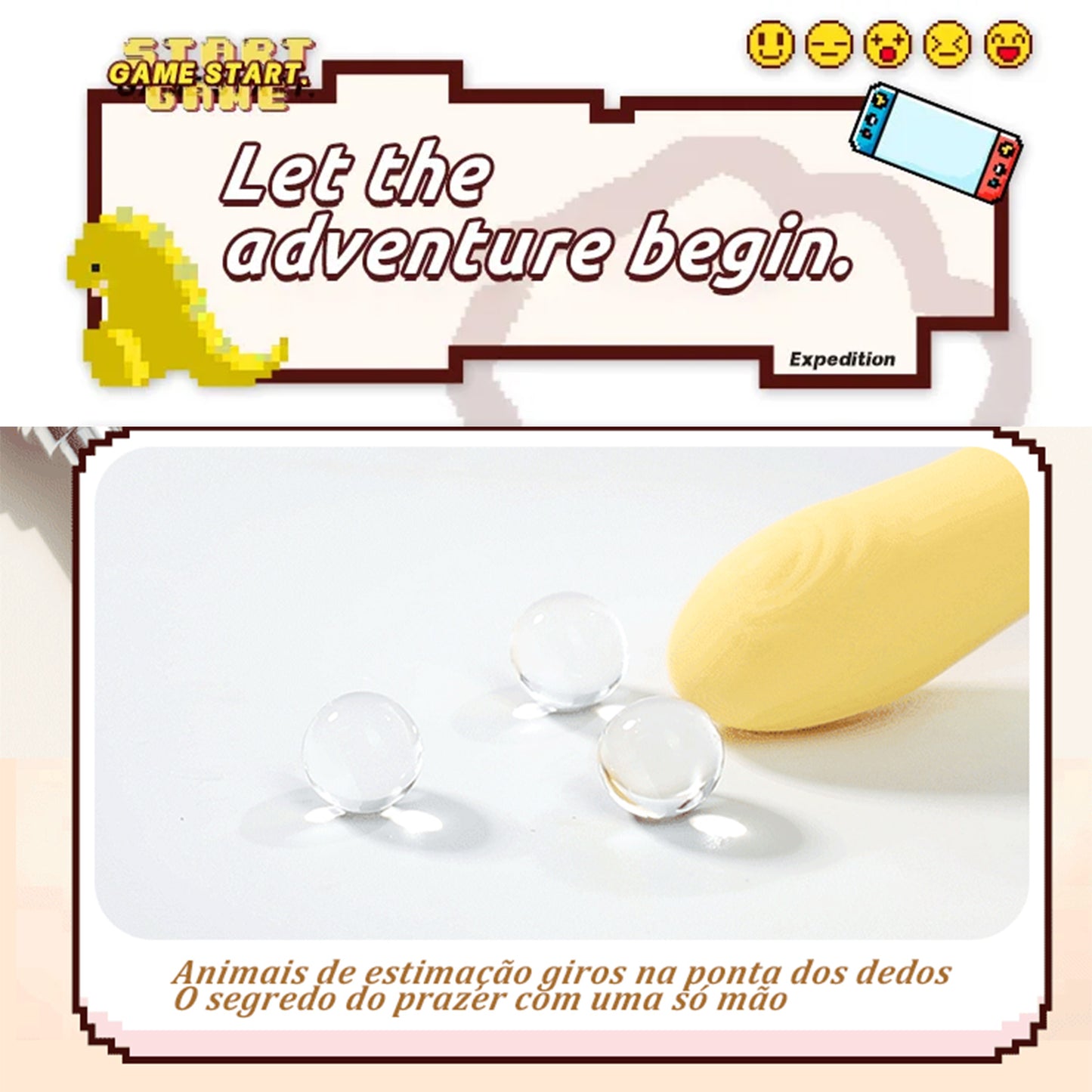 Cute Yellow Sex Toys For Women Sucking Clitoral tongue licking telescopic swing Dildo Vibrator