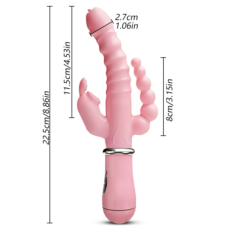 Female Masturbation Vibrator Clitoris Massage Sexy Products 3 In 1 Vibrator Dildo for Women G Spot Adult Goods for Female Couple