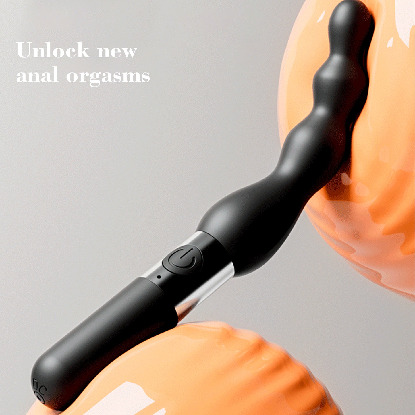 Vibrating Anal Beads Black Butt Plug Silicone Anal Vibrator Waterproof Sex Toys For Men and Women
