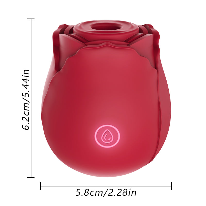 Rose Vibrator 2 In 1 Vagina Masturbation Nipple Sucker Tougue Licking Clitoris Stimulation G-Spot Massager Dildo Sex Toys 18+