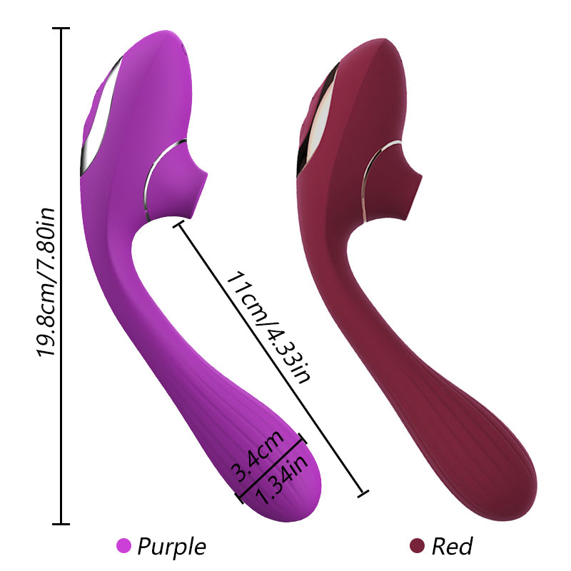 Double Head Vibrator Vagina Masturbation Female Sucking Clitoris Nipple Stimulator Massager Licking G-Spot Dildo Sex Toys 18+