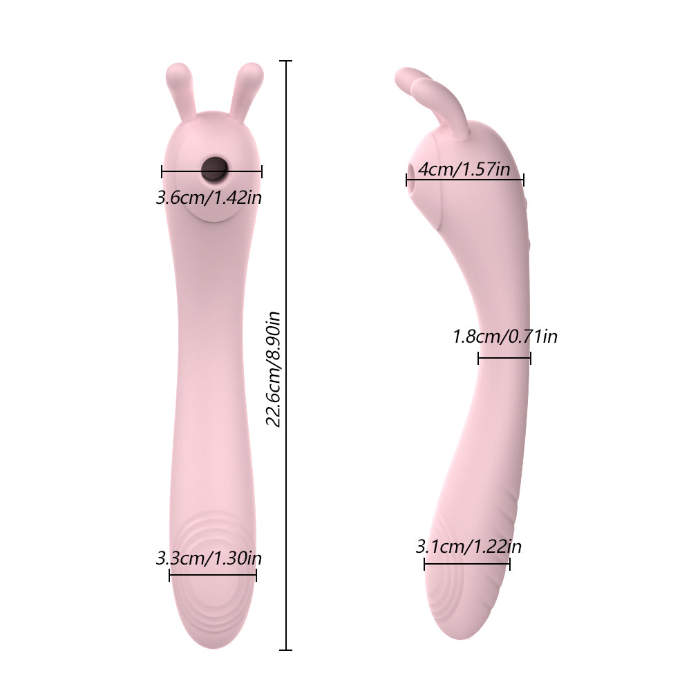 Vibromasseur Double tête pour Masturbation vaginale, succion féminine, stimulateur de Clitoris et de mamelon, masseur, léchage du point G, gode, jouets sexuels, 18 ans et plus