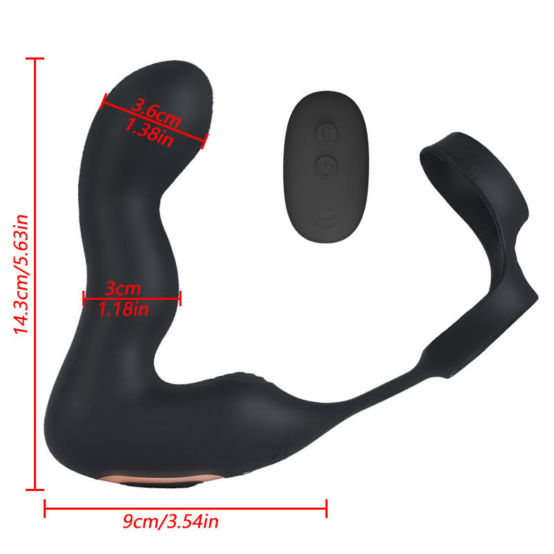 Semen Lock Ring Anal Plug Prostate Massage Vibrator for Men Goods for Couple Adult Sex Toy Delaying Ejaculation Shock Together18