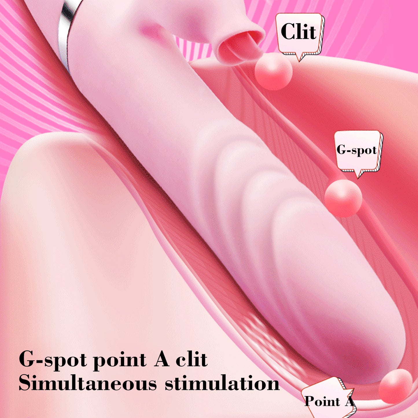Rechargeable Waterproof Sex Toys For Women telescopic Dildo Vibrator
