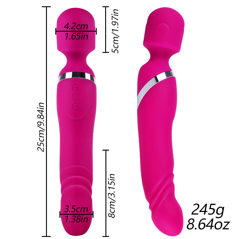 Vibromasseur 2 en 1, jouets sexuels, stimulateur de Clitoris féminin, masseur, point G, Double tête, gode de Masturbation pour femmes, adultes de 18 ans et plus
