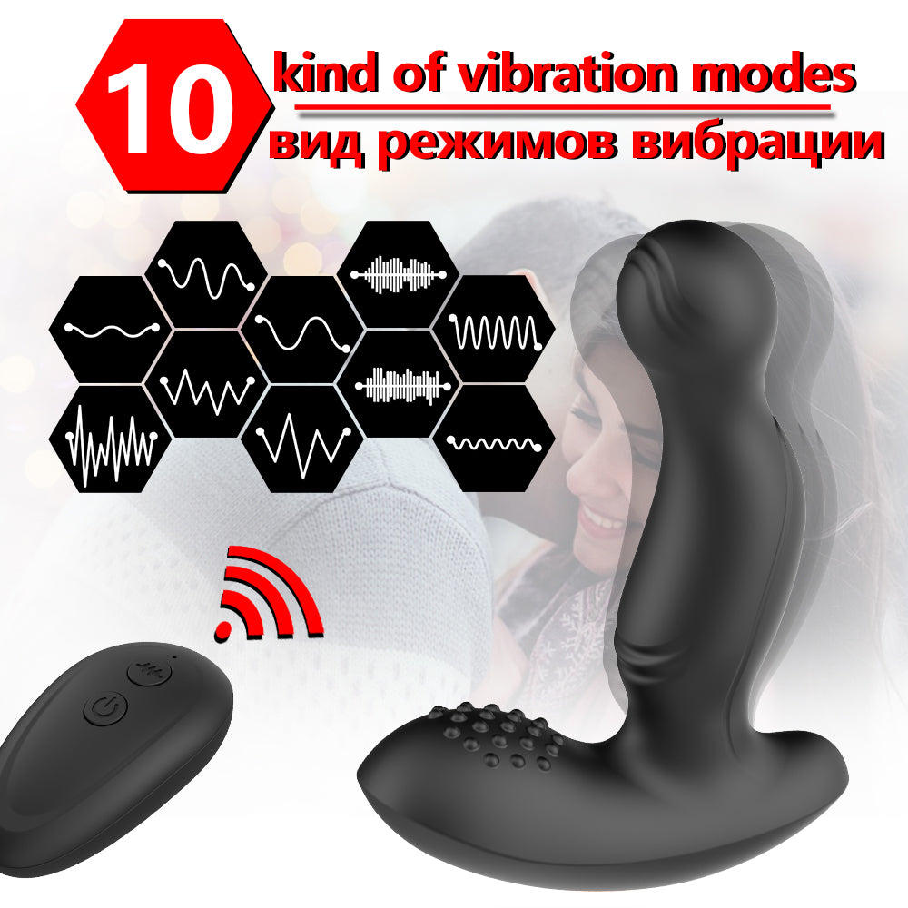 Anal Plug Prostate Massage Dildo Sex Toys for Men Vibrator for Gay Butt Plug Dildo Wireless Remote Thrusting Anus Masturbator 18