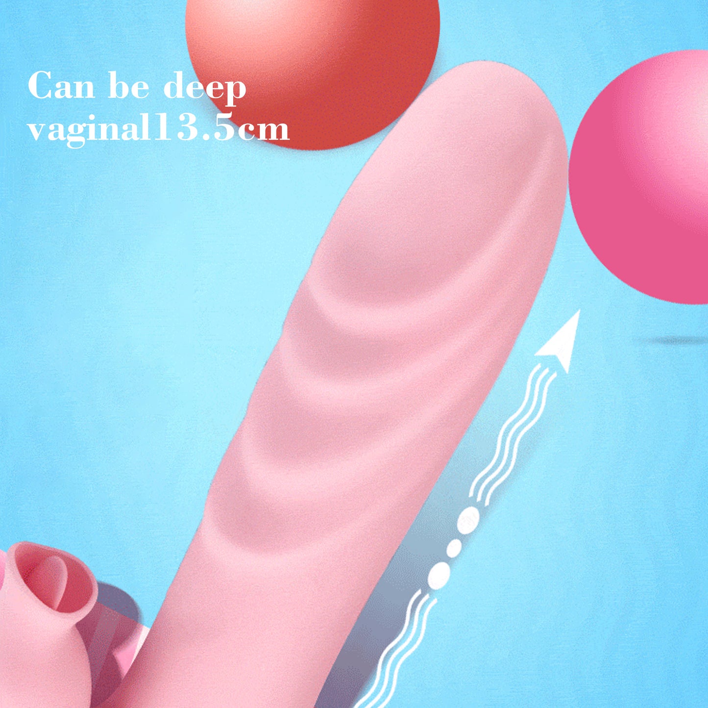 Rechargeable Waterproof Sex Toys For Women telescopic Dildo Vibrator
