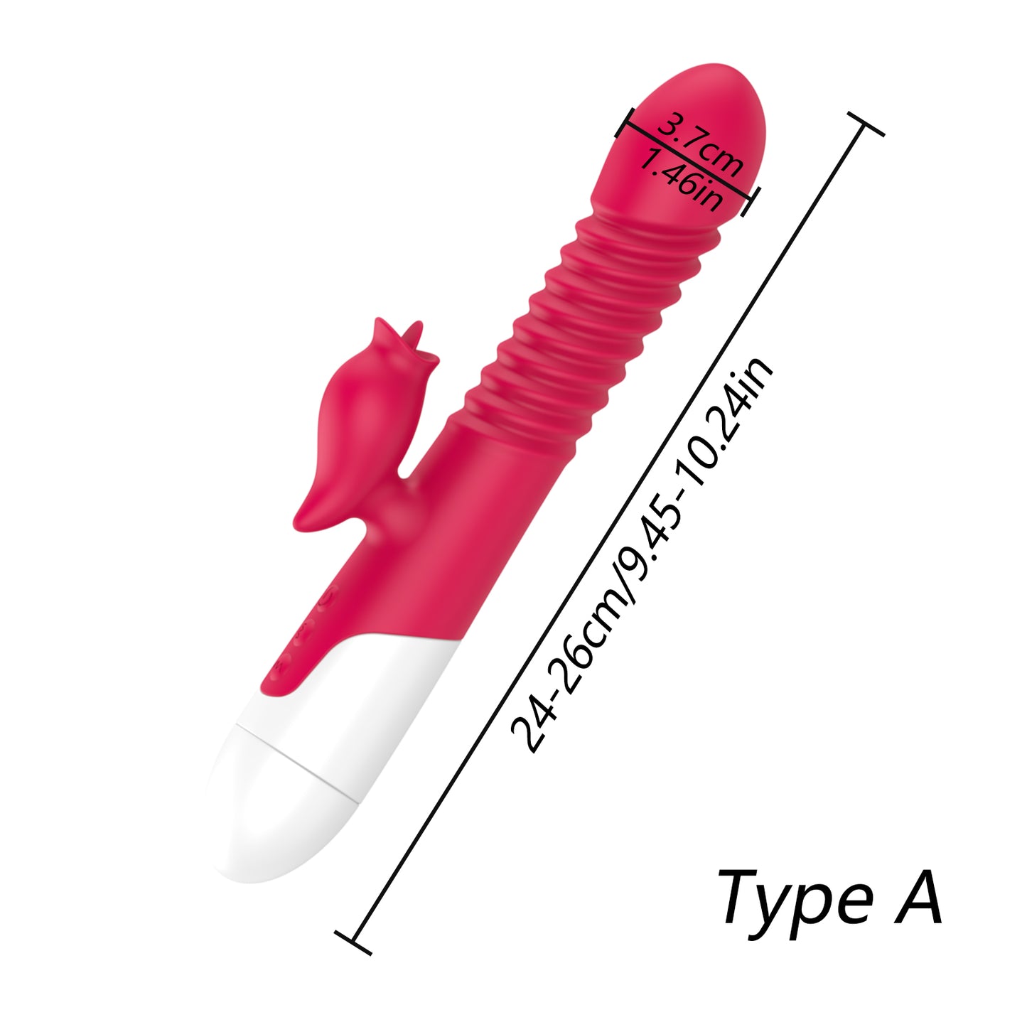 Vibrator for women, pleasure female sex toy, tongue licking, thrusting and heating modes, waterproof adult toy silicone stimulatorVibrator Double Tongue Cunnilingus Telescopic Rotating Dildo Heating Vagina Clitoris Stimulate Vibrator