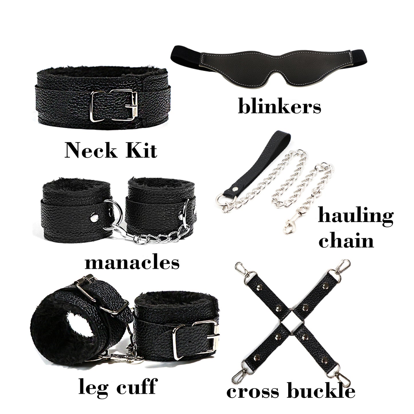 BDSM Restraints Sex Toys Bondage Kits Fetish Restraints Sex Toys Set for Beginners SM Adult Games 18+