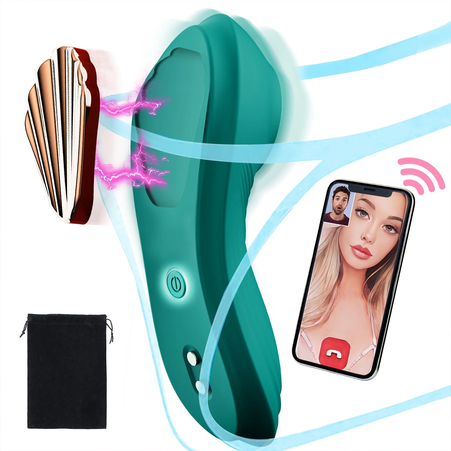 Vibromasseur de culotte portable avec télécommande App, 10 stimulateurs clitoridiens vibrants, masseur, jouet sexuel adulte pour femmes et Couple