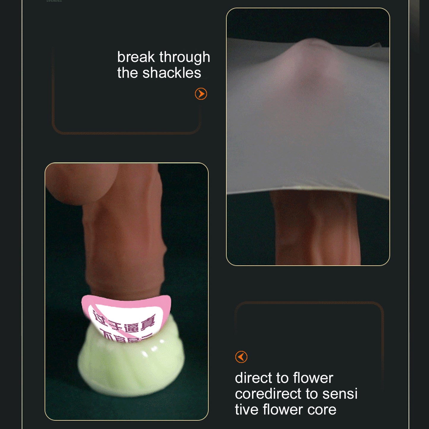 Thrust remote controlled heated and water proof realistic dildo vibrator sex toy for women
