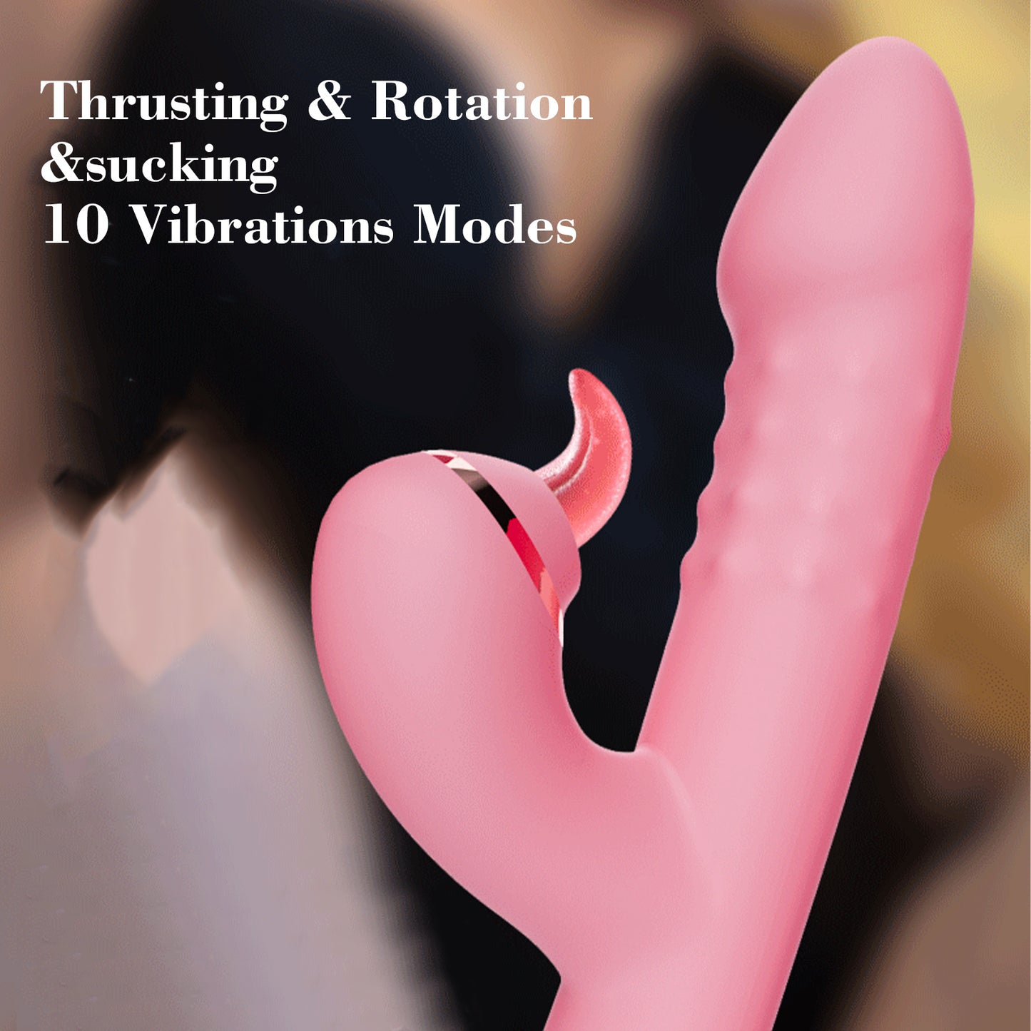 Stimulation,Waterproof Dildo with Many Powerful Vibrations Dual Motor Stimulator for Women