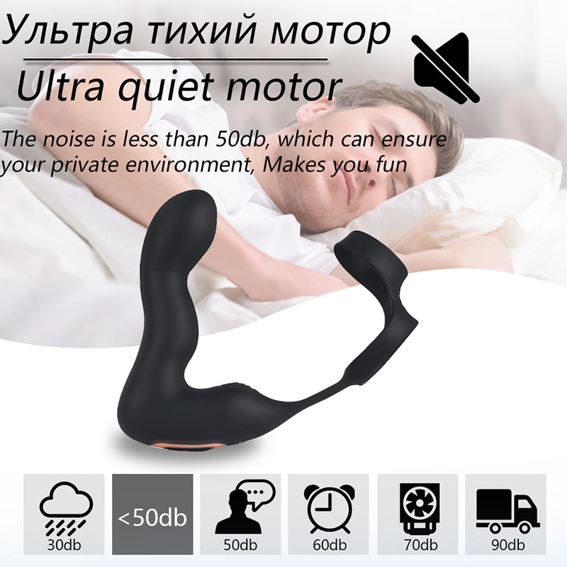 Semen Lock Ring Anal Plug Prostate Massage Vibrator for Men Goods for Couple Adult Sex Toy Delaying Ejaculation Shock Together18